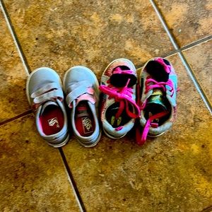 Toddler/Little Girl size 7 Van and Minnie tennis shoes OBO
